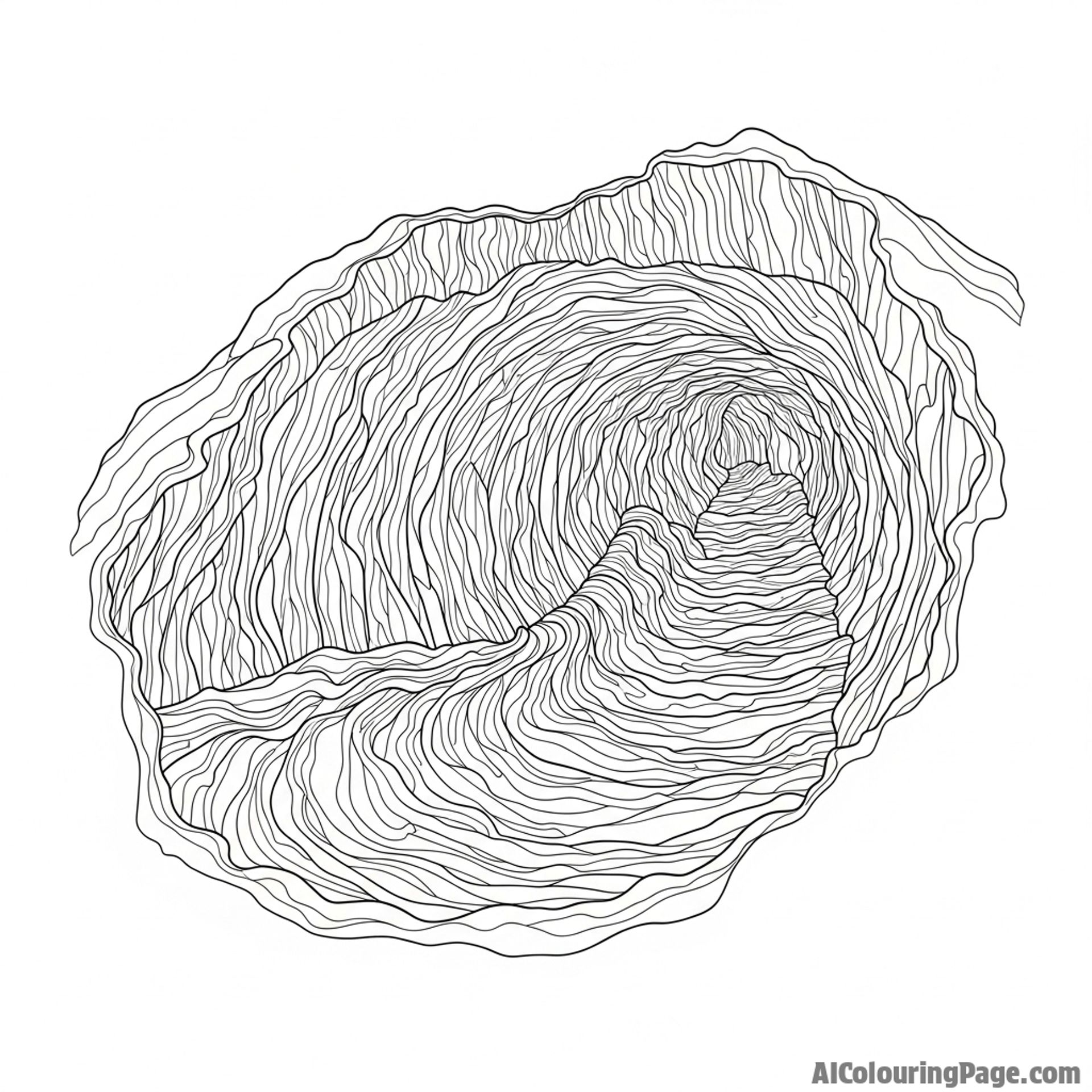 A hardened lava tube.
