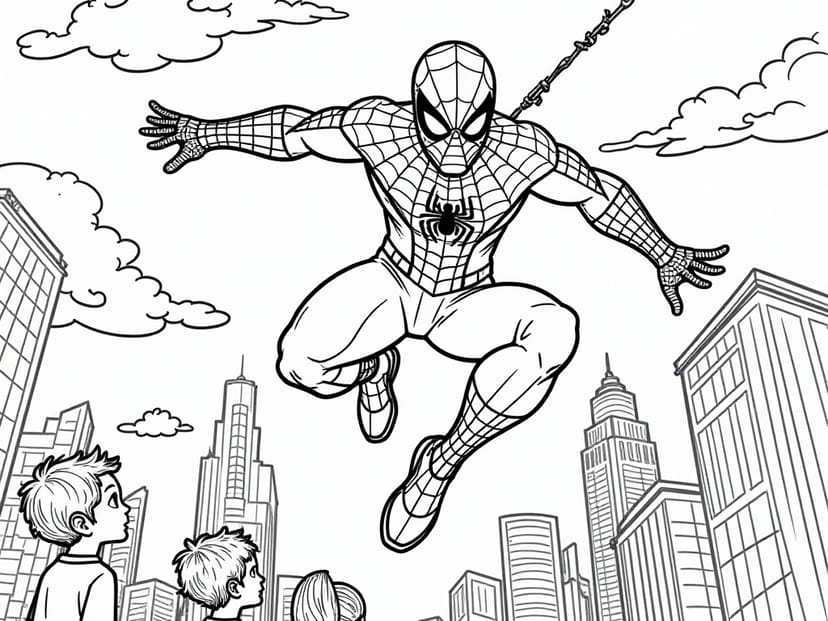 Free Spiderman Coloring Pages – free printable coloring page