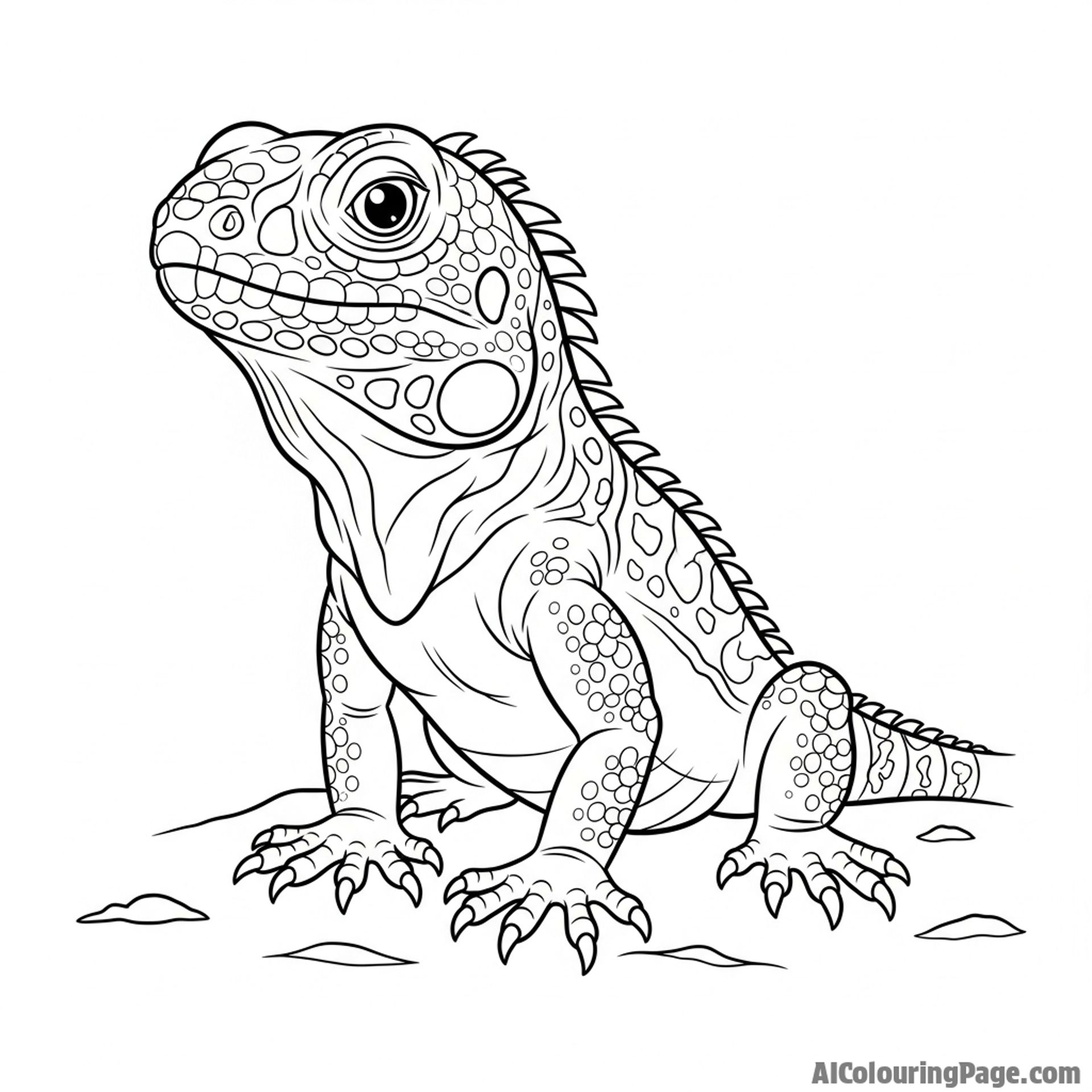 A desert iguana standing on its tiptoes to cool off on the hot sand.
