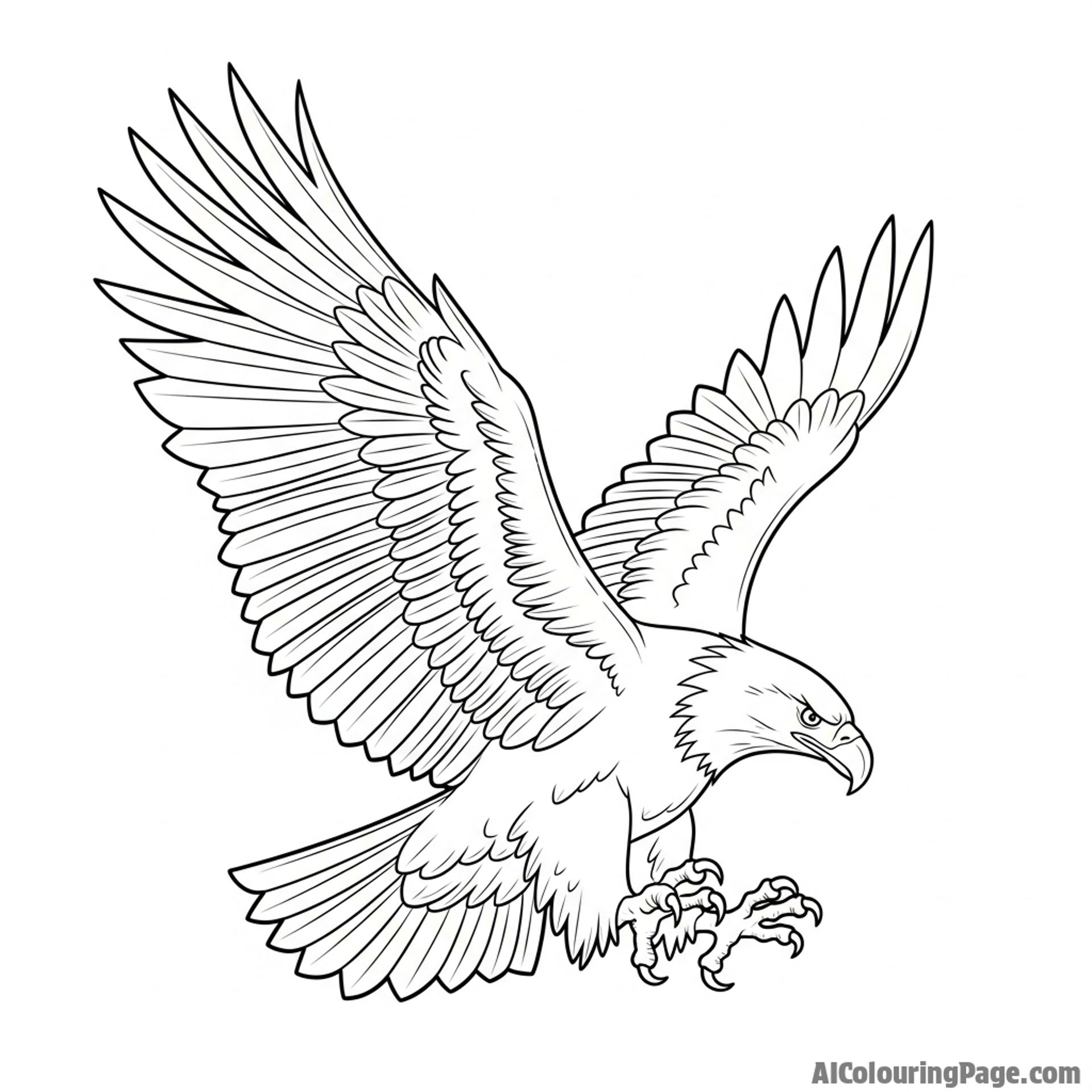 An abstract representation of eagle strength and freedom.