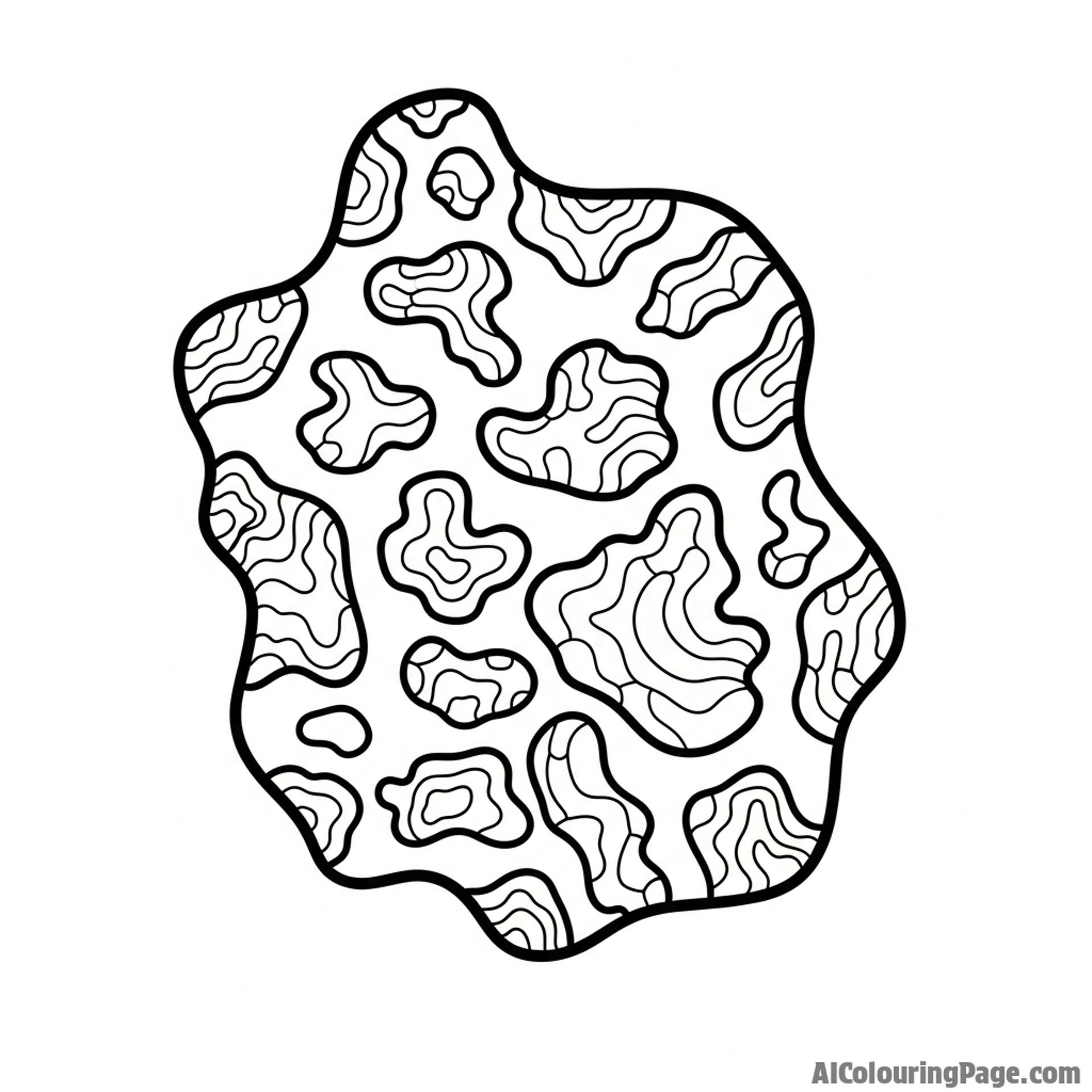 An abstract photograph focusing on the unique texture and pattern of a cow\'s hide.