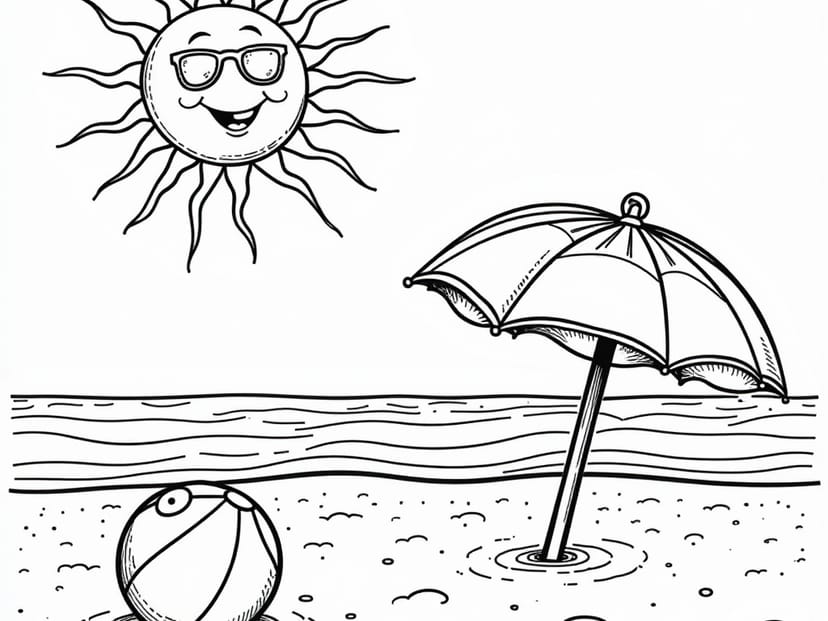 Free Summer Coloring Pages – free printable coloring page