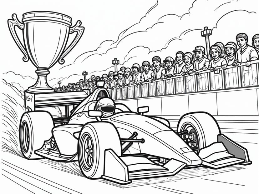 Free Race Car Coloring Pages – free printable coloring page