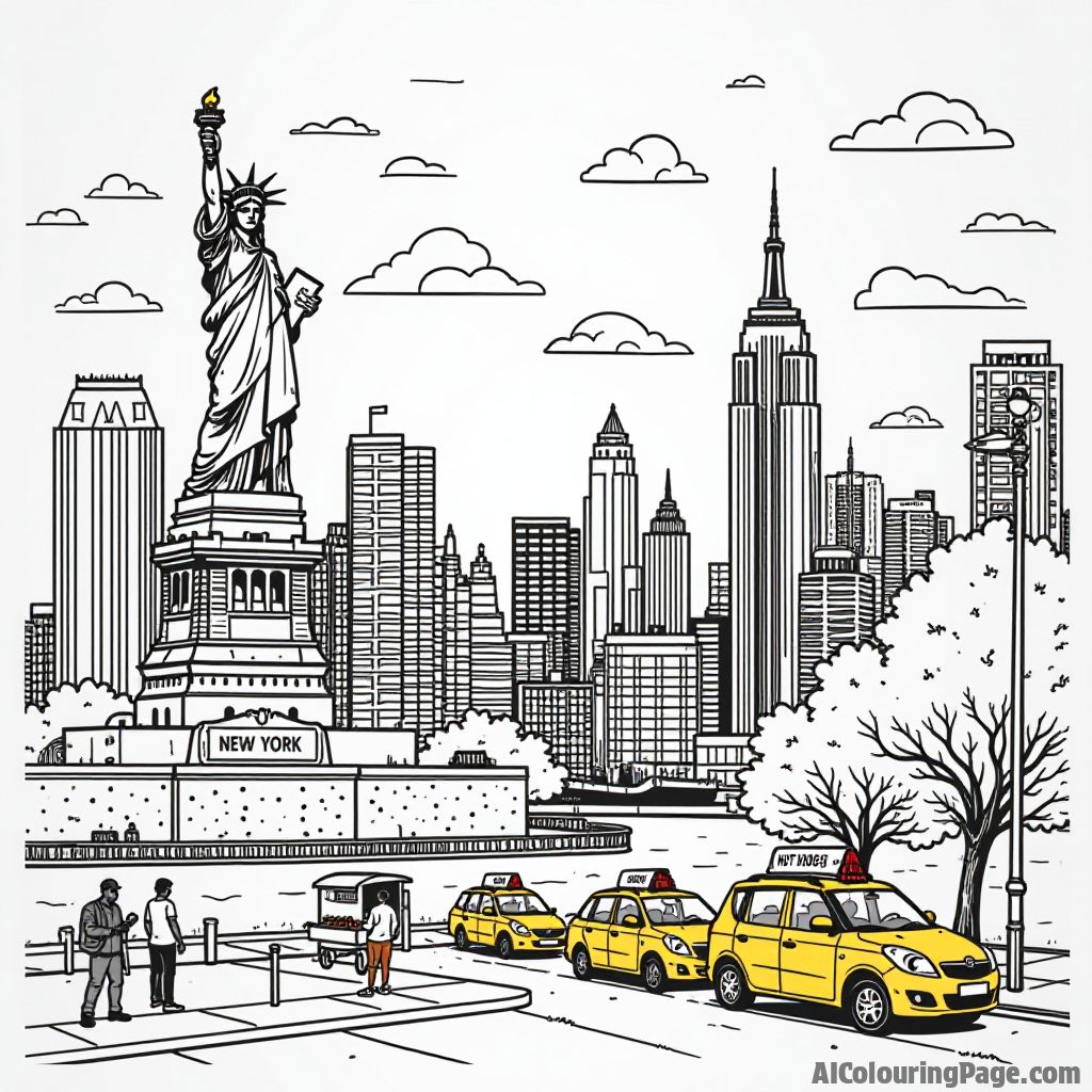 Free New York Coloring Pages – free printable united states of america coloring pages