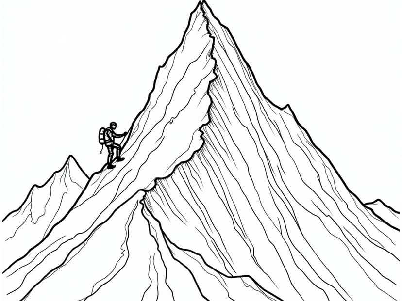 Free Mountain Coloring Pages – free printable coloring page