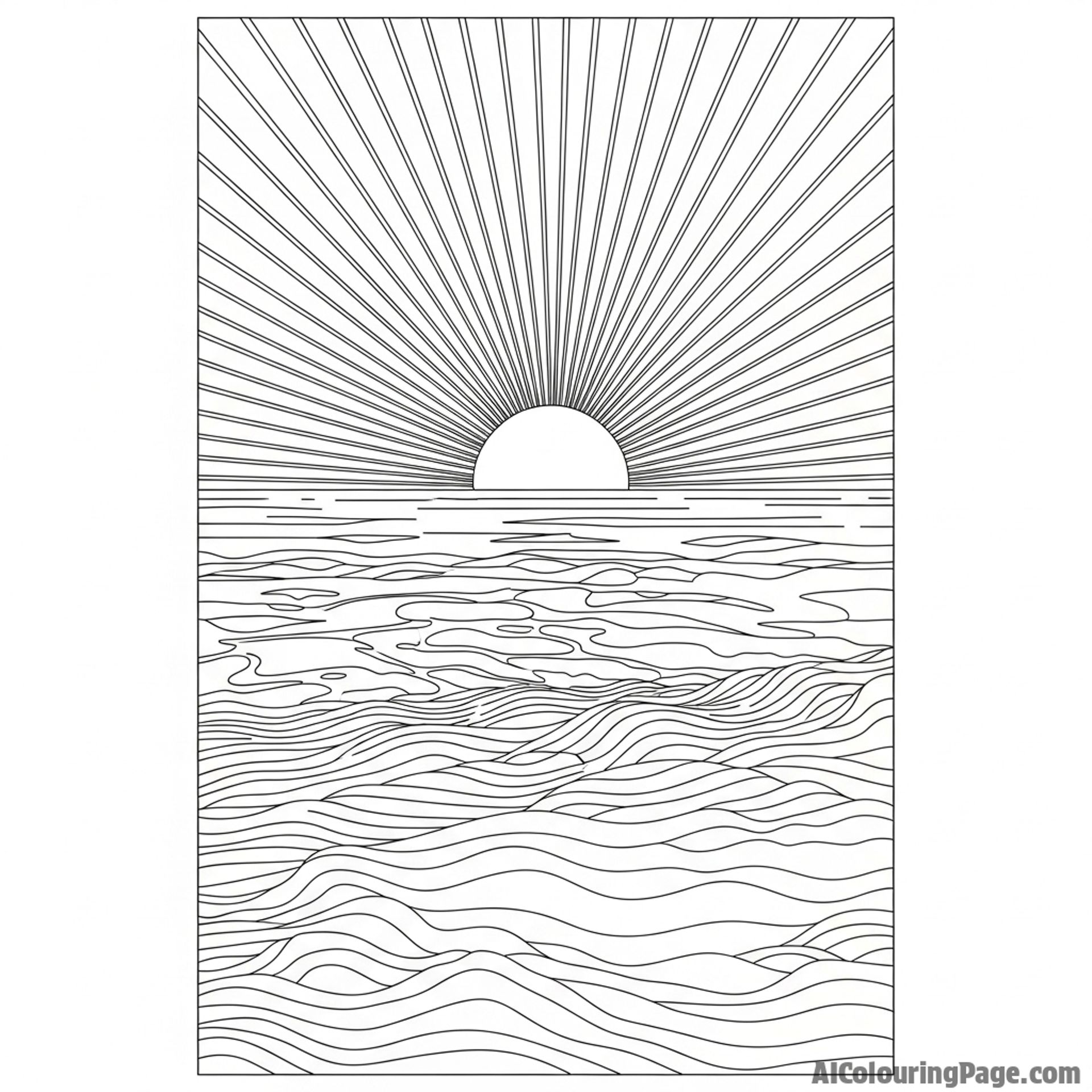 Sunset casting patterns on a sandy beach.
