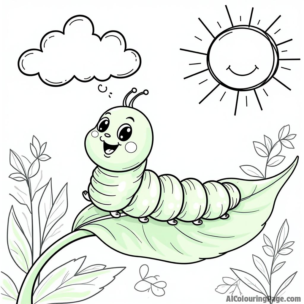 Free Caterpillar Coloring Pages – free printable insect and bug coloring pages