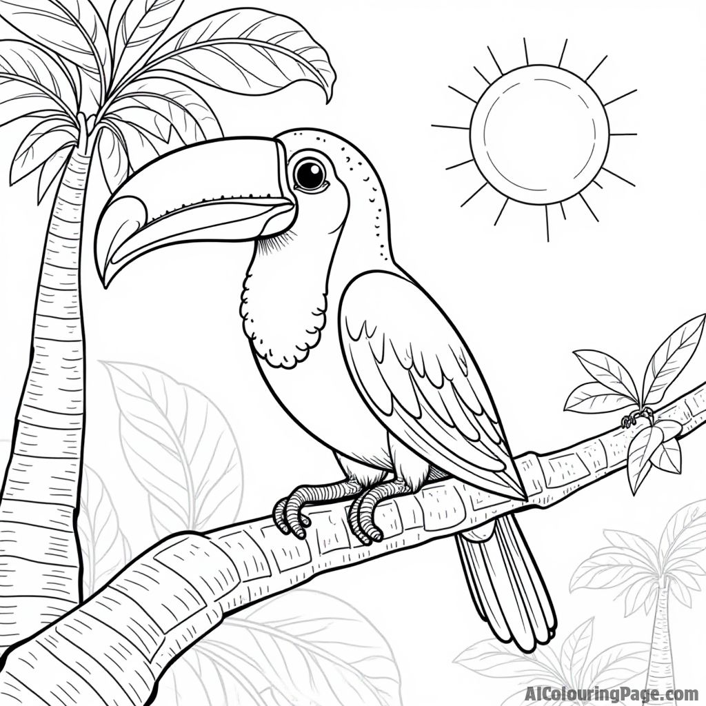 Free Toucan Coloring Pages – free printable bird coloring pages