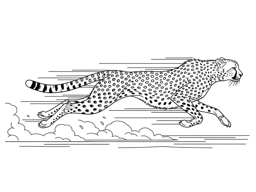 69 Cheetah Coloring Pages (100% Free) – free printable coloring page