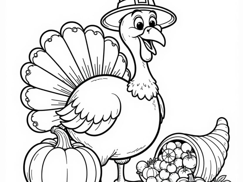 Free Thanksgiving Coloring Pages – free printable coloring page