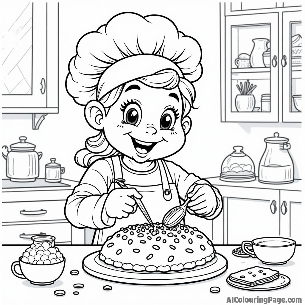 Free Cookies Coloring Pages – free printable food and culinary art coloring pages