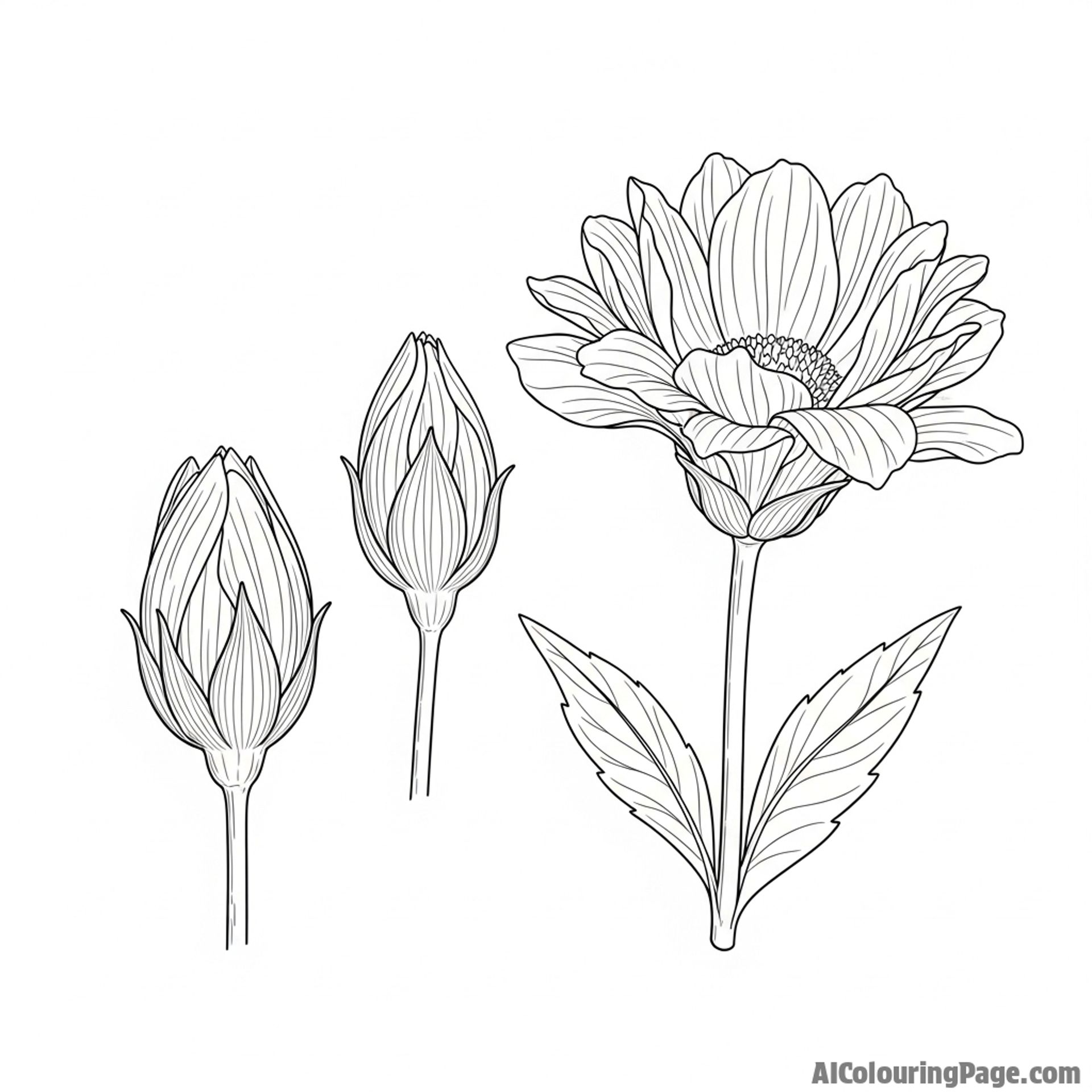 Time-lapse photography of a flower bud opening.