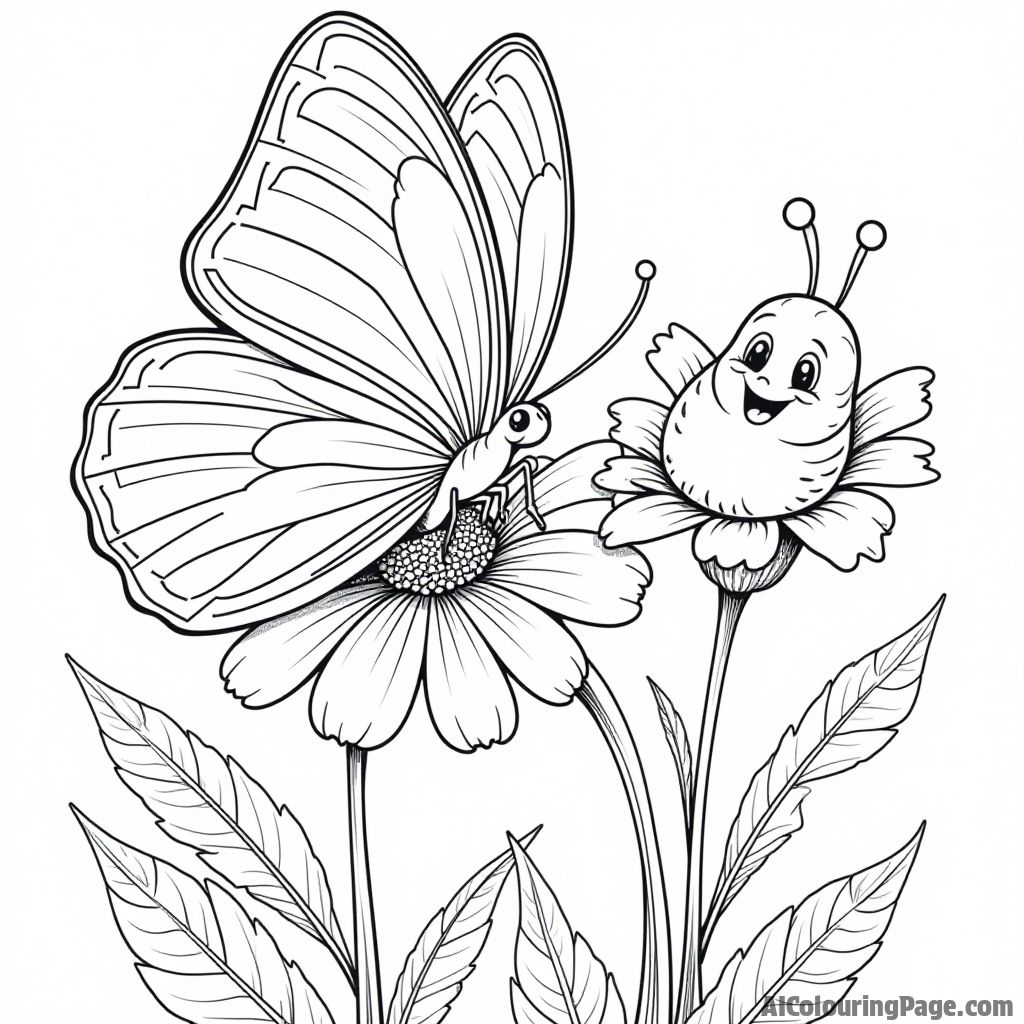 Free Butterfly Coloring Pages – free printable insect and bug coloring pages