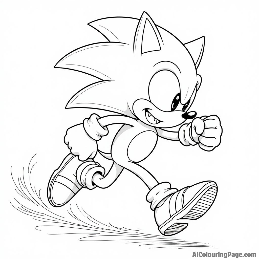 Zoom into Fun: 20 Sonic Coloring Pages for Super-Speed Adventure Kids!