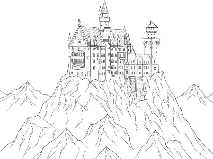 Free Castle Coloring Pages – free printable coloring page