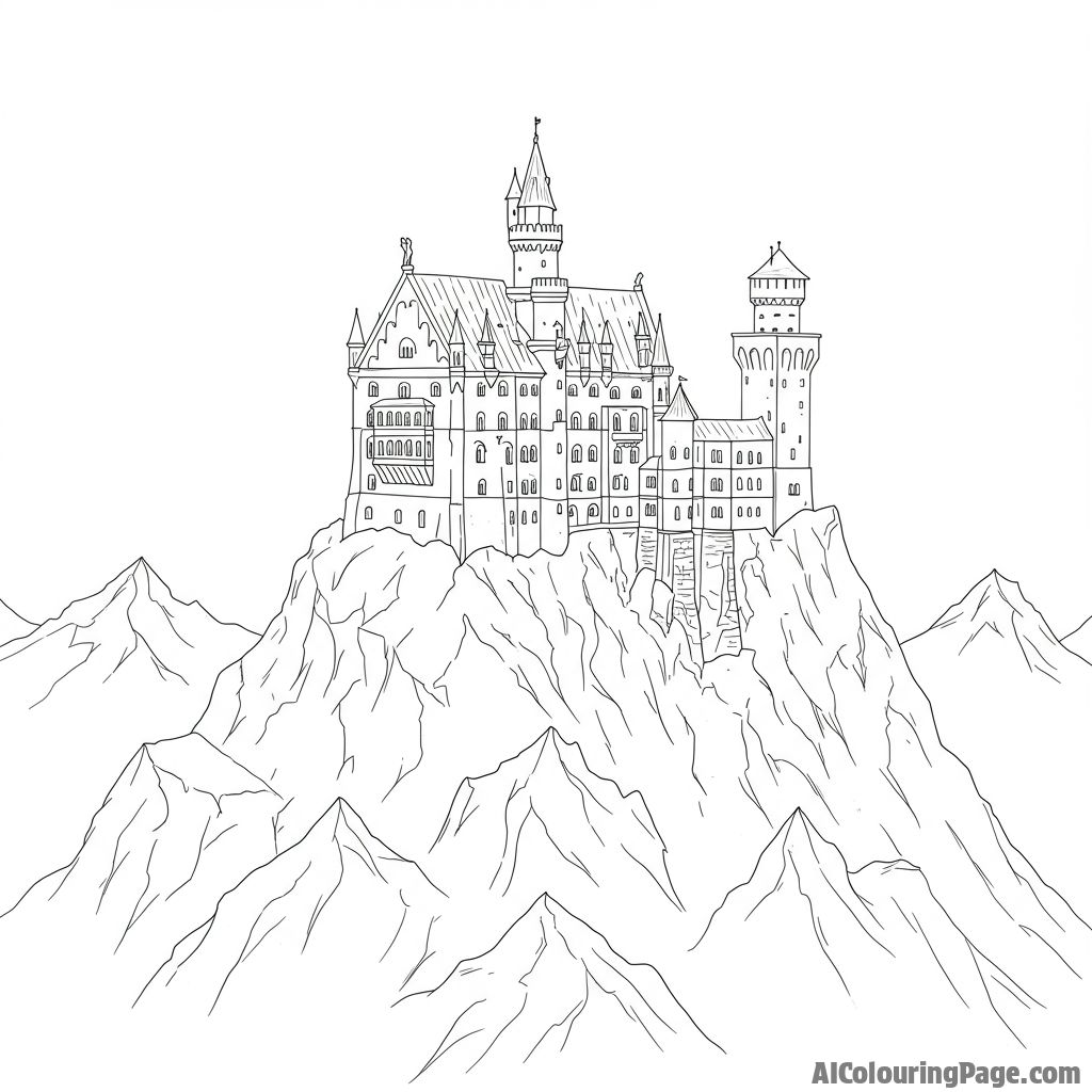 Free Castle Coloring Pages – free printable history and mythology coloring pages