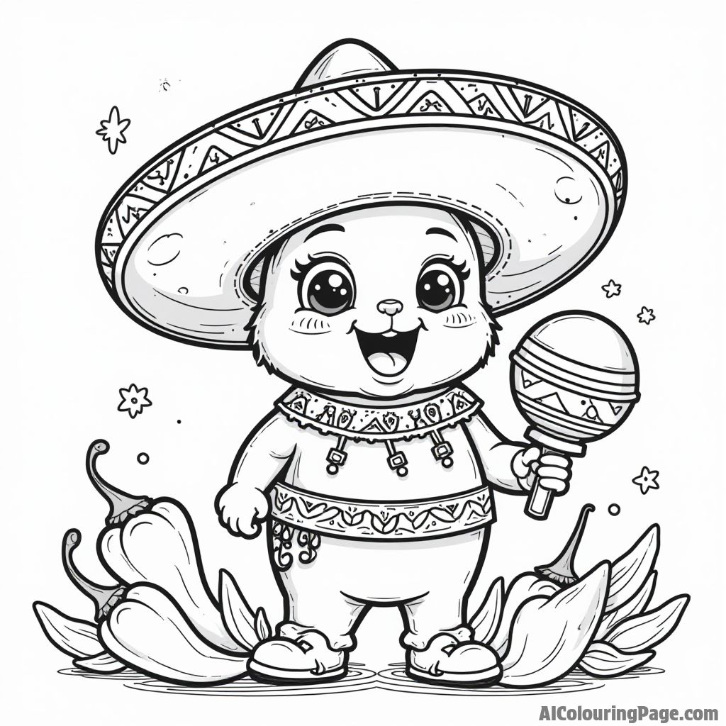 Free Taco Coloring Pages – free printable food and culinary art coloring pages