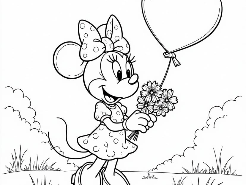 Free Minnie Mouse Coloring Pages – free printable coloring page