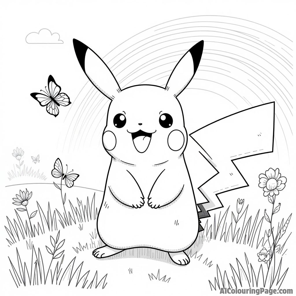 Free Pikachu Coloring Pages – free printable famous characters coloring pages