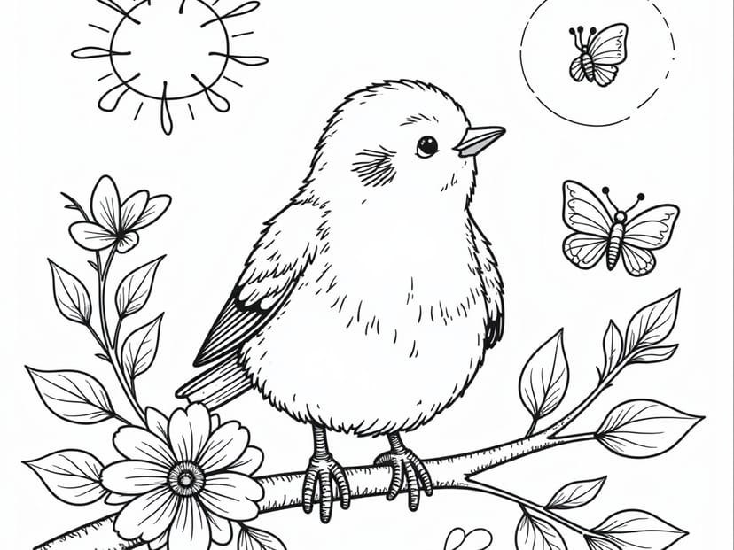 Free Robins Coloring Pages – free printable coloring page