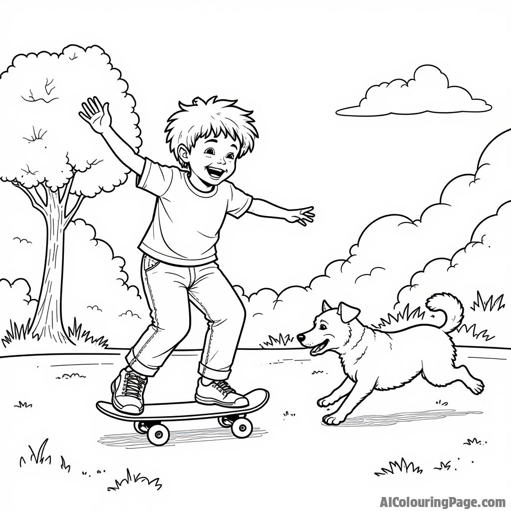 Free Skateboard Coloring Pages – free printable sports and activities coloring pages coloring page to download and print