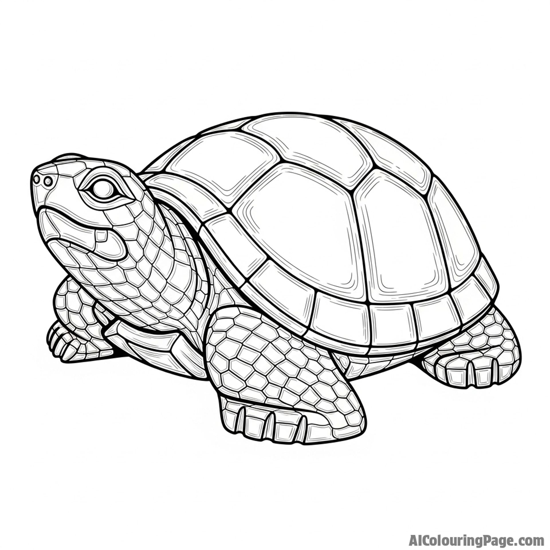 A turtle carved from a single piece of polished obsidian.